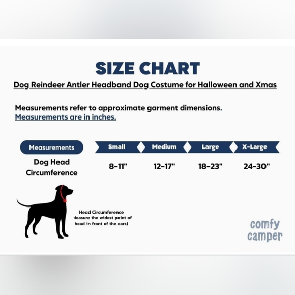 🐾 Christmas Reindeer Antlers, L - Picture 5 of 5